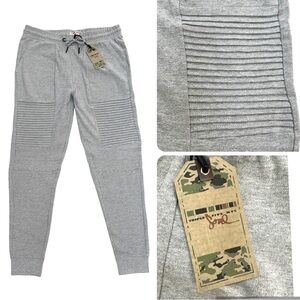 NWT Triple Five Soul Light Heather Gray Men's Sweatpants Jogger Pants Size M